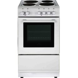 New World 50ES Single Cavity 50cm Electric Cooker in White